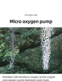 Silent Oxygenator Small Oxygen Pump Portable Mini USB Charging Fish Tank Oxygen Pump Fish Farming Aquarium Supplies