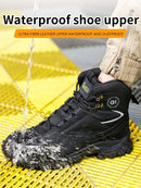 Botas de seguridad impermeables para el trabajo, para hombres y mujeres, indestructibles, antigolpes y antipinchazos, zapatos de seguridad protectores para hombres.