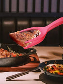 2 in 1 Nylon Grip Flip Tongs Egg Spatula Tongs Steak Spatula Tongs Clamp Pancake Fried Turners Kitchen Accessories Kitchen Items