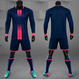 Adult Kid Soccer Jersey Customize Long Sleeved Football Uniform Shirt Futsal Sportswear Training Tracksuit Sports Clothes Outfit