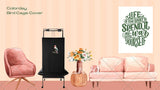Black Bird Cage Shading Cover, Large Universal, Blackout, Breathable Parrot Cage, Good Night Covers