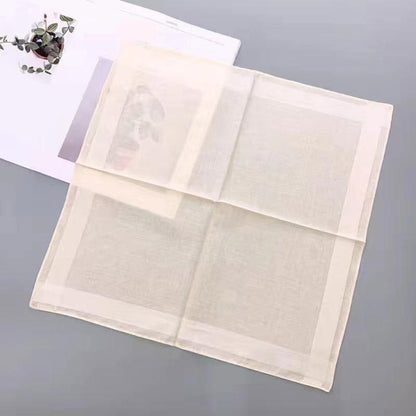 Men High Quality Cotton Handkerchief To Send Elders Square Scarf Retro Napkin Soft Sweaty Women Quick Drying Pocket Handkerchief