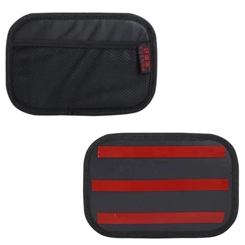 Car Leather Mesh Bag Oxford Fabric Storage Net Bags Car Interior Organizer Phones Coins Keys Storage Auto Stowing Tidying Tools