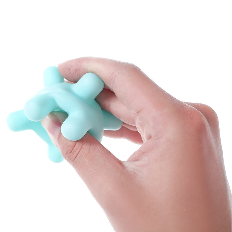 Baby Toys 0 12 Months Rotating Rattle Ball Grasping Activity Baby Development Toy Silicone Teether Sensory Toys for Babies Gifts