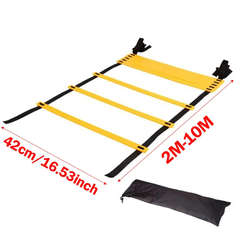 Agility Ladder Nylon Straps Soccer Football Speed ​​Training Ladder Equipment Sports Fitness Running Warm-Up Training Ladder Tool