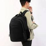 Large Capacity Backpack Comfortable Men'S Backpack Double-Shoulder Backpack Ergonomic Business Computer Bag For Mountaineering
