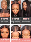 Peruca lace frontal ready to wear cabelo humano liso HD - pronto a usar