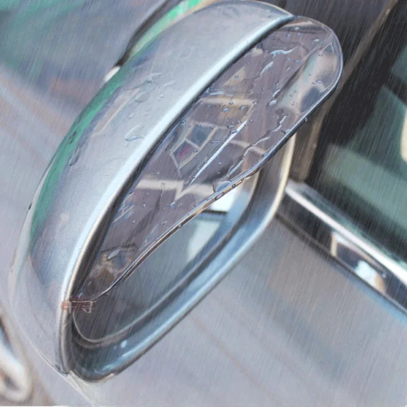 2pcs Car Rearview Mirror Rain Shield Rain Eyebrow Rain Cover Universal Carbon Fiber Rear View Side Mirror Rains Eyebrow Shield
