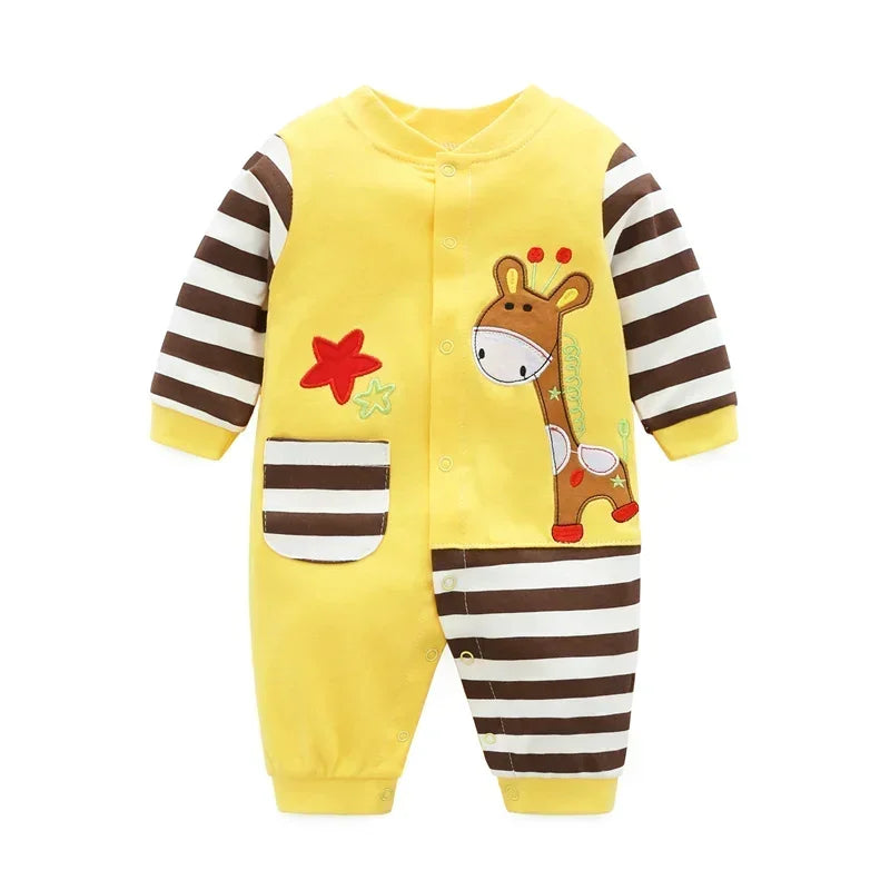 Ropa de bebé primavera 2024, ropa de algodón para niñas de 0 a 12 meses, monos de otoño para recién nacidos, monos cómodos para bebés, mamelucos para bebés niños