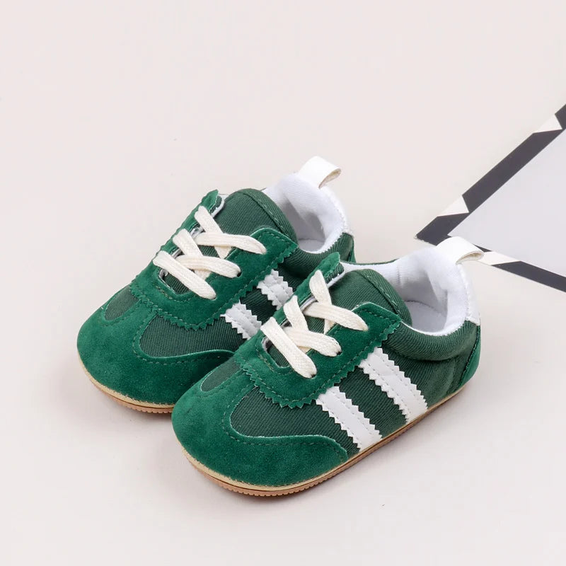 Hot Selling Baby Casual Sports Shoes Spring and Autumn Girls and Boys High Quality PVC Sole Anti Slip Prewalker Shoes BLS4034
