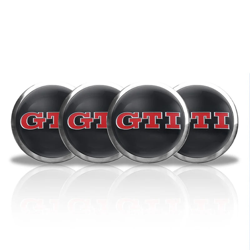 4PCS 56MM 60MM 65MM Car Wheel Hub Center Caps Badge Sticker Rim Cover Auto Decal  Emblem Accessories