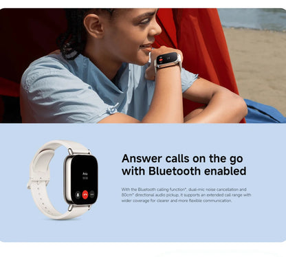 Global Version Xiaomi Redmi Watch 5 Lite 1.96'' AMOLED display 18-Day Battery life Built-in GNSS 5ATM Bluetooth® calling