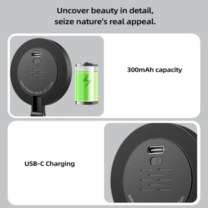 Anillo de luz magnético para selfies, luz de relleno magnética para smartphone, mini luz de bolsillo para selfies para iPhone, XIAOMI, HUAWEI y SAMSUNG (2500K-9000K)