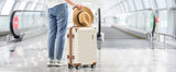 7ce Lightweight Durable Luggage Set, Family Travel Suitcase with TSA Lock and Smooth Spinner Wheels-Pie