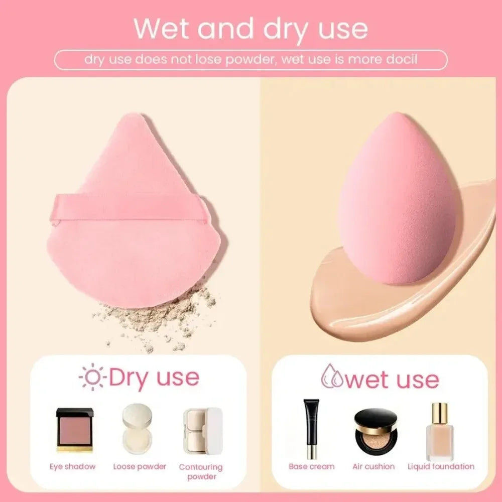 12/14Pcs Makeup Sponge Blender Beauty Egg with Storage Bottle Cosmetic Puff Foundation Sponges Powder Puffs Make Up Accessories