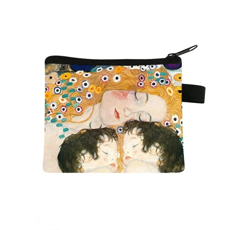 Oil Painting Coin Purse DIY Coin Bag Women Lipstick Card Keys Holder Money Bag Ladies Wallet Handbags For Women Small Kids Bags