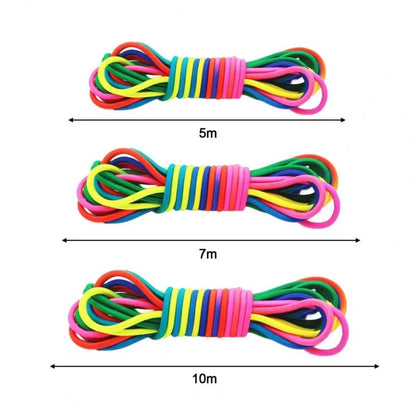 Cuerda de saltar de 5 a 10 m, banda elástica, juguete de movimiento para niños, cuerdas de saltar, cuerdas de entrenamiento, juguetes para niños, entrenamiento de salto, ejercicio de nailon, regalo para niñas