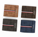 2023 New Short Men Wallets Slim Card Holder Male Purses Luxury PU Leather Coin Pocket High Quality Small Men's Wallet