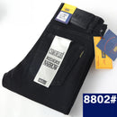 Csmor Lee Men's Jean Autumn Winter Loose-fit Straight-leg Trendy Pants Casual Denim Trousers Men Classic Stretch Jeans Fashion