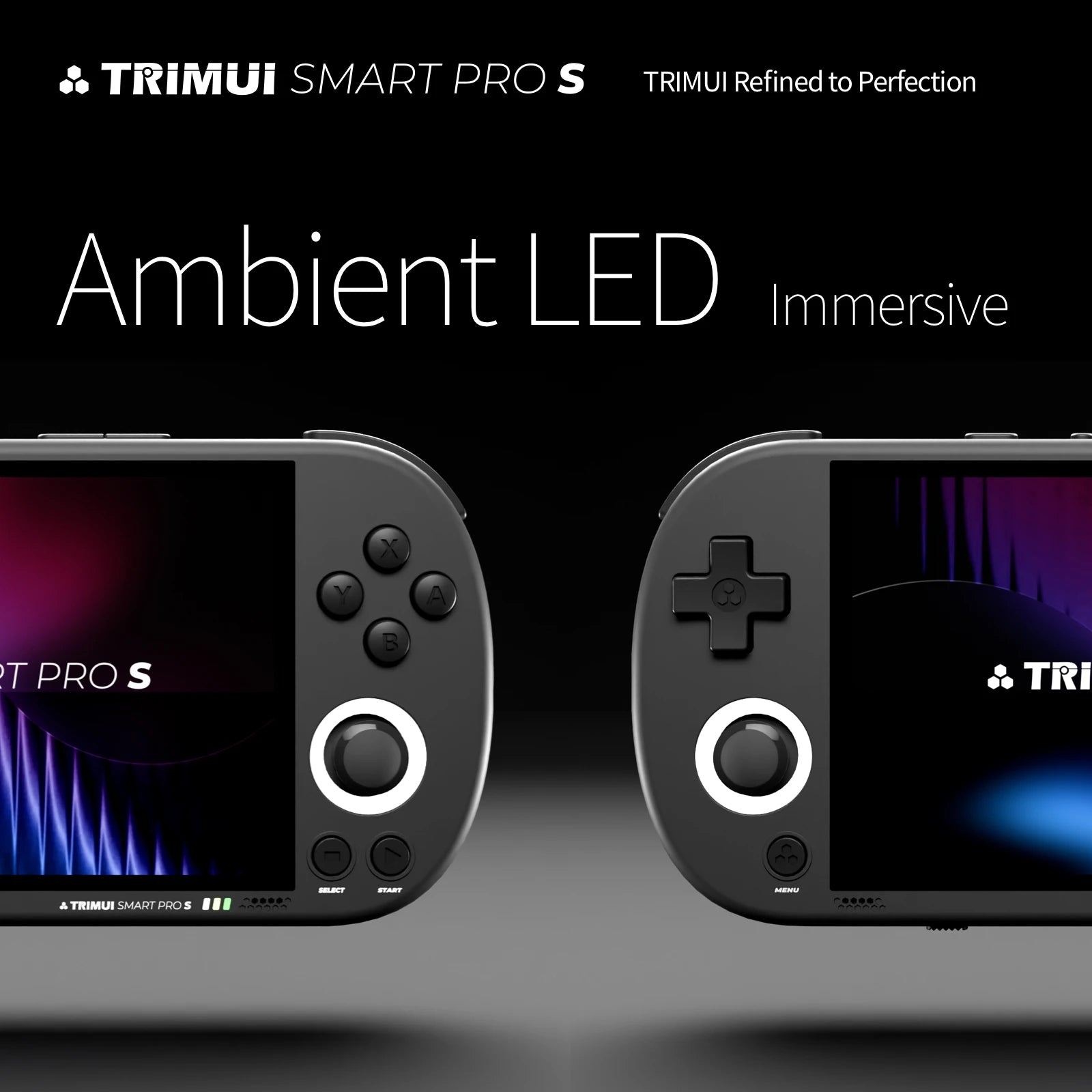 TRIMUI SMART PRO S Handheld Game Console 4.96''IPS Screen Allwinner A523 Processor Hall Joystick RGB Lighting TG5050 Game Player