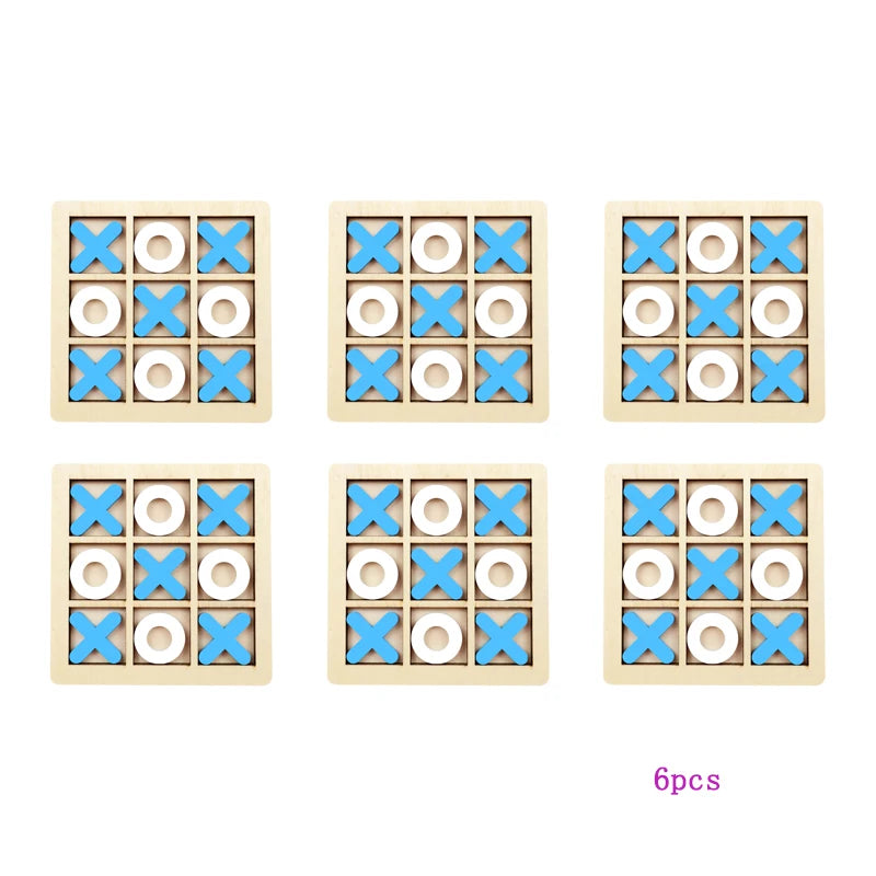 Brinquedo Educativo de Madeira Montessori – Mini Xadrez, Jogo de Interação e Quebra-Cabeça para Estimulação Cognitiva e Aprendizado Infantil