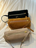 split leather 90s pen bag 2026 new luxury design soft cowhide mini one-shoulder crossbody bag suede fashion ladies handbag