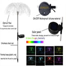 Solar Garden Lights Outdoor Waterproof Fiber Optic Jellyfish Lawn Lights Outdoor Patio Villa Yard Decor