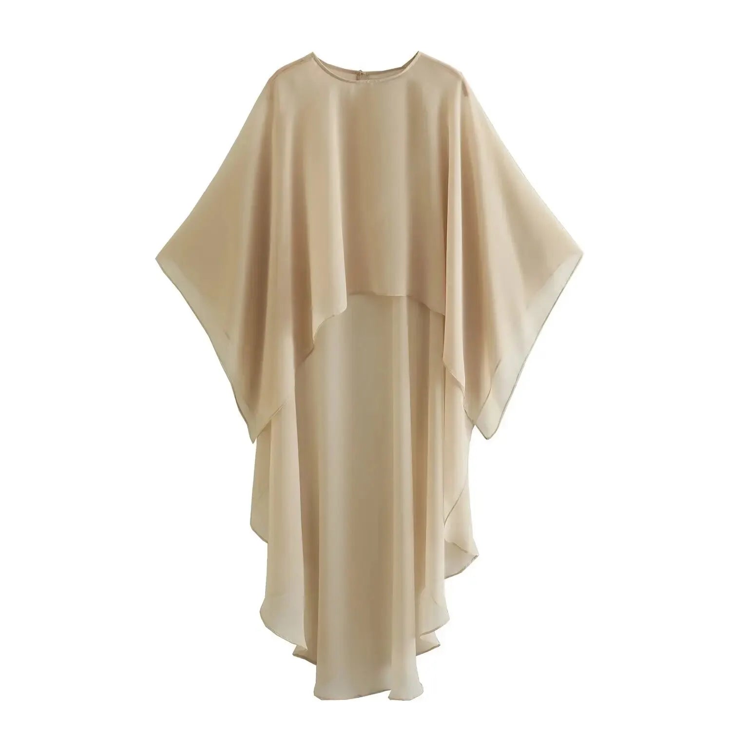 BMURHMZA Spring and Summer Fashion Hot Selling New Asymmetrical Loose Skin-Friendly Sunscreen Sheer Cape
