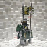 New Medieval Knights Red Lion Black Eagle Castle Soldier Green Dragon Action Figures Cavalry Building Block Military Toy Gifts