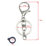 Portable lip gloss electronic pen pendant lip gloss keychain 13mm silicone ring