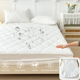 Bedspreads Cover Fitted Bed Sheets Waterproof Mattress Coverlets Elastic Band Protector Pads for Single/Double/King/Queen Bed