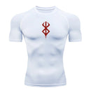 Camiseta deportiva de verano de secado rápido para hombre, camiseta de compresión de manga corta de segunda piel para gimnasio, entrenamiento, fitness, correr, ropa para hombre
