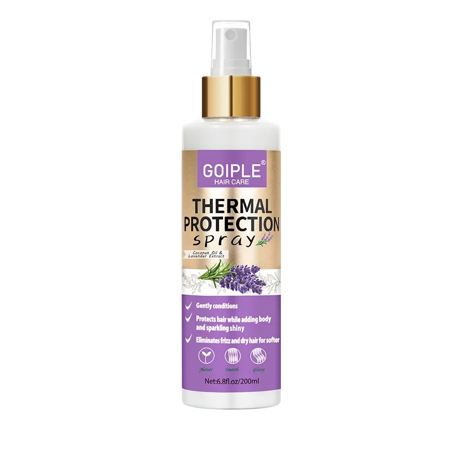 Spray protector térmico GOIPLE para el cabello, protege contra planchas y rizadores, protector UV, repara el cabello dañado, acondicionador sin enjuague 