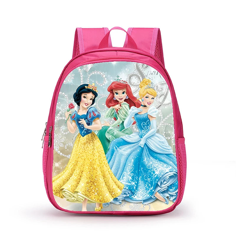 12 Inch Disney Snow White Princess School Bags for Kindergarten Children kids School Backpack for Girls Boys Cartoon Backpacks