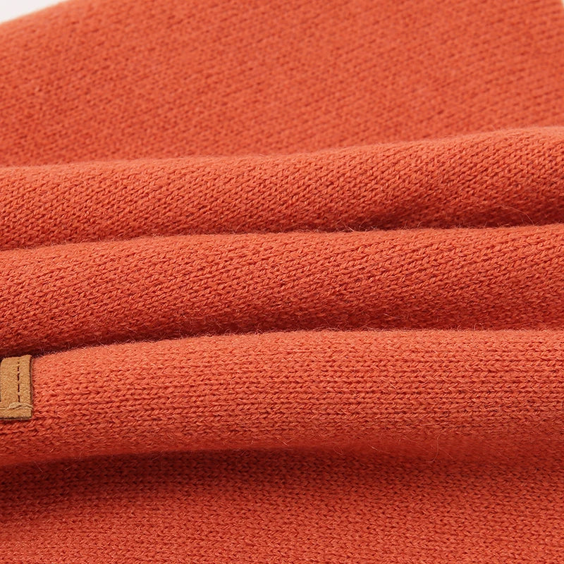 Bufanda cálida de invierno 2023 para mujer, de punto, con anillos de felpa, lisa, para hombre y mujer.