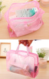 1 Pc PVC Transparent Cosmetic Bag Clear Makeup Bag for Women Girl Waterproof Zipper Beauty Case Travel Handbag Toiletry Bags