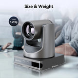 Retekess TC202 PTZ Conference Camera Double Zoom Lens USB3.0 HDMI 1080P/60FPS for Video Business Meeting Live Streaming Church