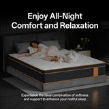 CD01 Mattress, 7 zones, H3 Hardness with Breathable 3D Fabric, Adaptive Foam, and Double-sided Design for Year-round Comfort,