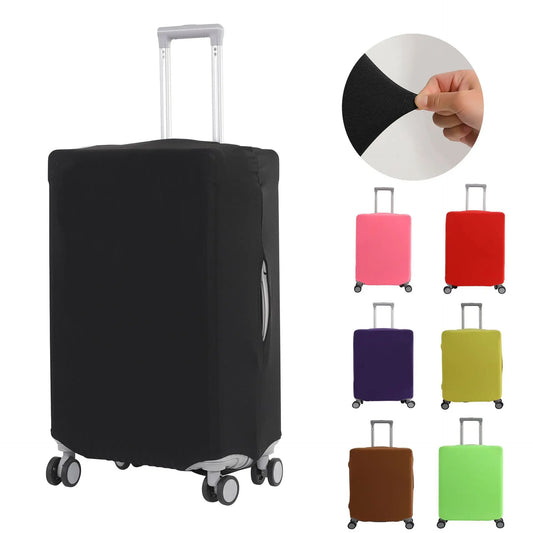Elastic Dustproof Cover for Luggage Modern Simple Style Travel Bag Protector Polyester Spandex Material Suitcase Outer Shell