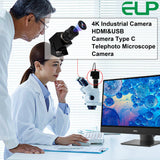 ELP 4K HDMI Camera H.264 Video Conference USB Camera with 2.8-12mm Manual Zoom Lens IMX415 Industrial CCTV Camera for Windows