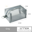 1pc Multifunctional Square Nylon Mesh Storage Bags Travel Portable Urltra-Light Mini Wash Bags Mini Zipper Coin Purse