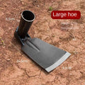 Durable Garden Hoe Household Outdoor Farming Tools Forging Weeding Hoe for Digging Soil Planting Vegetables Flowers