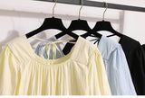 Plus Size Shirts & Blouses Women Summer 2025 New Arrival Korean Fashion Tops Short Puff Sleeve Loose Sweet Blouse Woman L-4XL