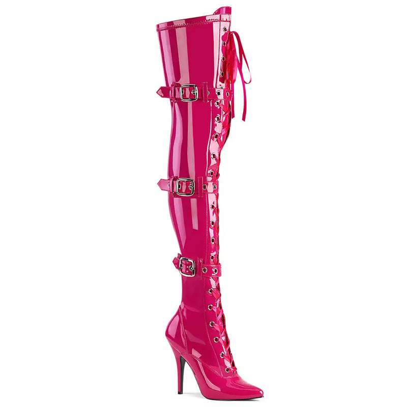 Sexy Thigh High Boots 8-9 Inch High Heels Fashion Platform Womens Over The Knee Boots 20-23cm High-Heeled Boots Pipe Dance Boots