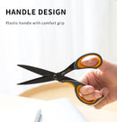 DELI Soft Handle Scissors for Office & Home Use - Durable Sharp Handcraft Scissors for Crafting & Office Supplies