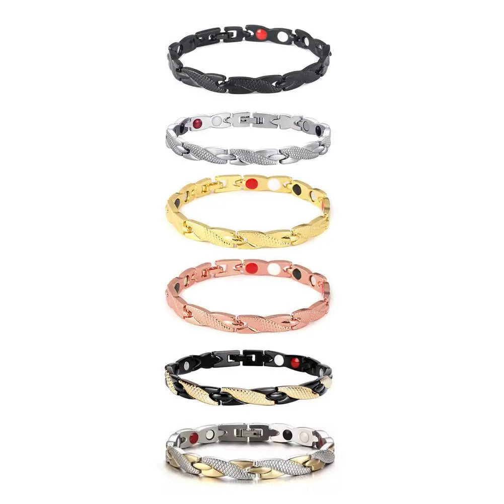 Pulsera magnética de terapia con diseño de dragón para mujer y hombre.