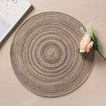 Placemats for Dining Table 1PC Linen cotton woven non-slip ironing placemat teacup mat Round plate mat flower mat kitchenware