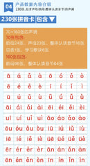 Pinyin cards, children's initial consonants, vowels, whole recognition, syllable learning cards, letter cards