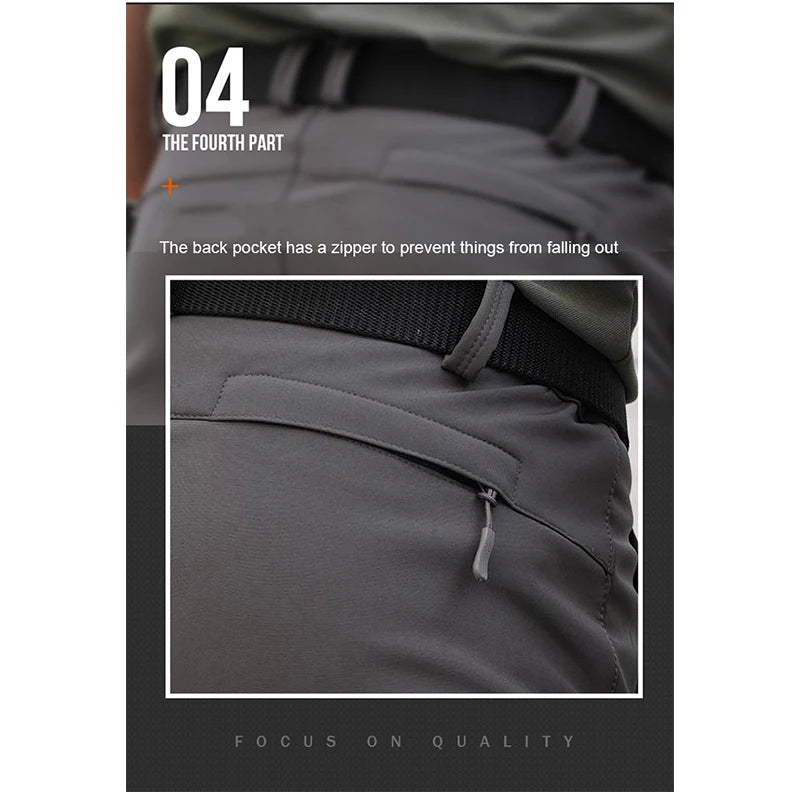 TRVLWEGO Winter Men Camping Hiking Pants Travel Soft Shell Warm Waterproof Fleece Windproof Outdoor Skiing Trekking Trousers
