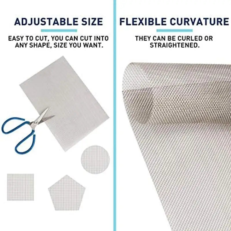 4-500mesh Stainlessy Steel Mesh Filter Net Filter Metal Net Filtration Woven Wire Sheet Screening Filter Home Kitchen Strainers